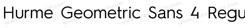 Hurme Geometric Sans 4 Regular字体转换